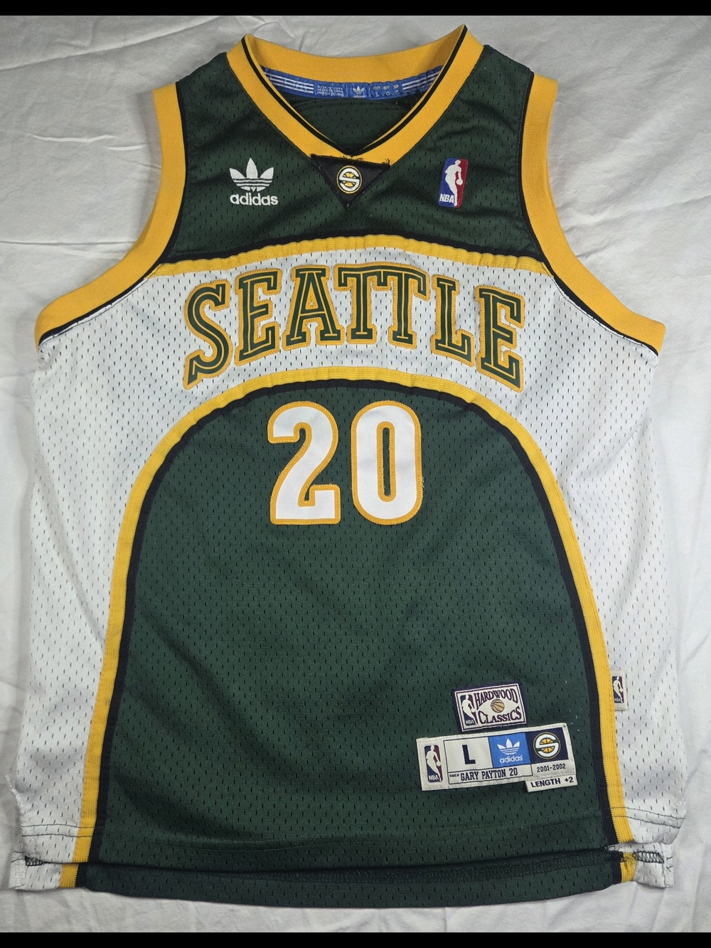 Adidas Gary Payton Seattle SuperSonics  Jersey 2001-02 – Large
